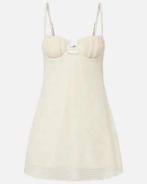 Montce Vestido Corto De Punto Petal - Neutro
