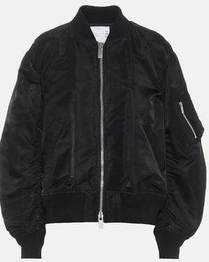 Sacai Nylon Bomber Jacket - Black