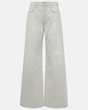 Citizens of Humanity Paloma Mid-Rise Wide-Leg Jeans - Grey