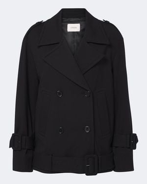 Dorothee Schumacher Abrigo Marinero Emotional Essence De Jersey - Negro