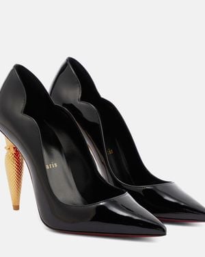 Christian Louboutin Lipchick 100 Patent Pump - Black