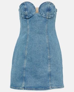 Magda Butrym Denim Corset Dress - Blue
