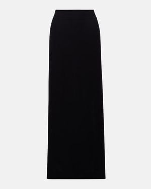 TOTEME Side-Slit Crepe Maxi Skirt - Black