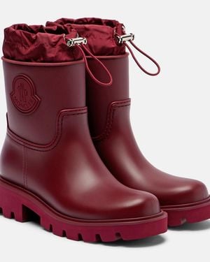 Moncler Kickstream Rain Boots - Red
