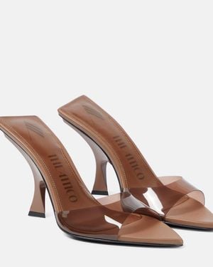 The Attico Ester Pvc Mules - Brown