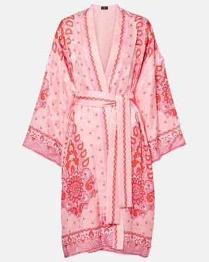 Etro Abrigo Estampado - Rosa