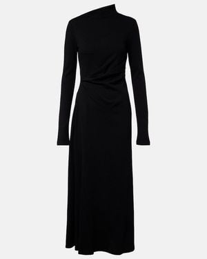 Sportmax Edile Wool And Cotton-Blend Midi Dress - Black