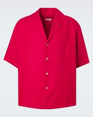 Kiton Linen Shirt - Red