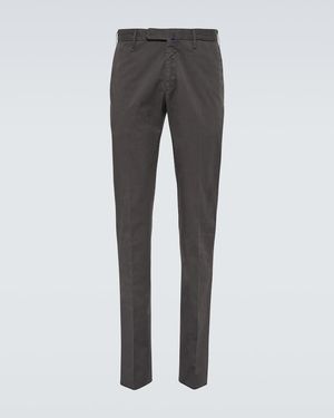 Slowear Cotton-Blend Slim Trousers - Grey