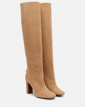 Dolce & Gabbana Suede Over-The-Knee Boots - Brown