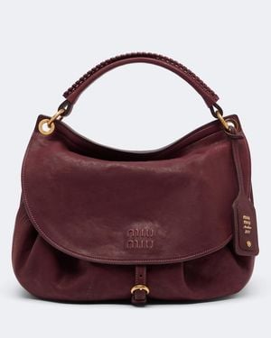 Miu Miu Schultertasche Rendez‑Vous Aus Leder - Lila