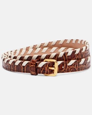 Dries Van Noten Leather Belt - Brown