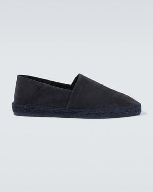 Tom Ford Espadrilles Barnes Aus Veloursleder - Blau