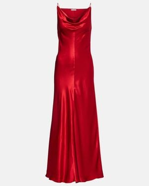 FFORME Emi Satin Maxi Dress - Red