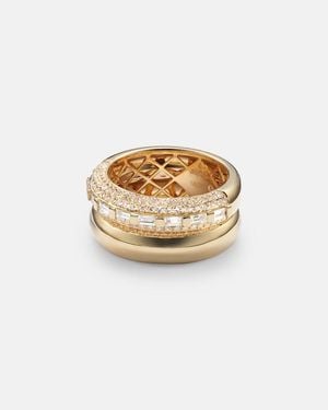 SHAY Orbit 18Kt Ring With Diamonds - White