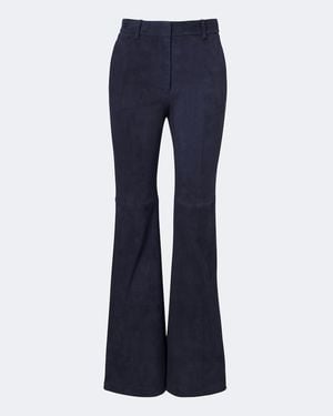JOSEPH Hose Tafira Aus Veloursleder - Blau