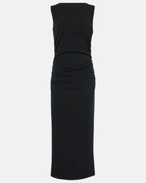 Veronica Beard Charissa High-Neck Midi Dress - Black