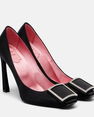 Roger Vivier Salones Trumpette 100 De Saten - Rojo