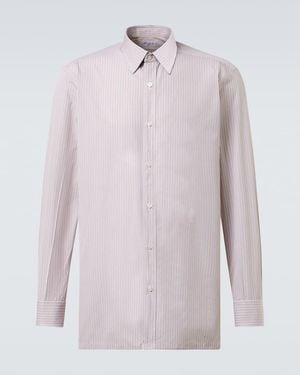 Charvet Chemise Rayee En Coton - Rose