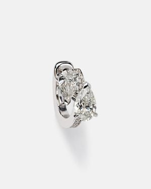 Repossi Serti Sur Vide 18Kt Single Earring With Diamonds - Metallic