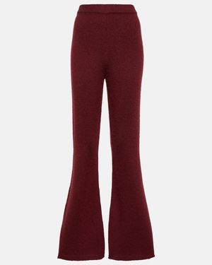 Gabriela Hearst Niven Cashmere And Silk Trousers - Red