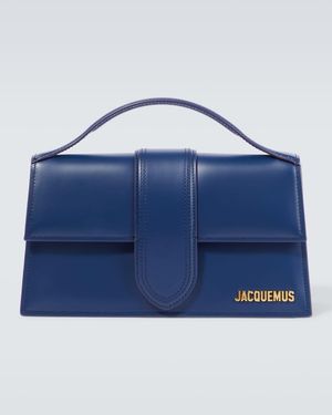 Jacquemus Messenger Bag Le Grand Bambino aus Leder - Blau