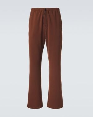 Acne Studios Jersey Straight Trousers - Brown