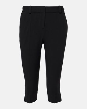 TOTEME Wool-Blend Capri Pants - Black