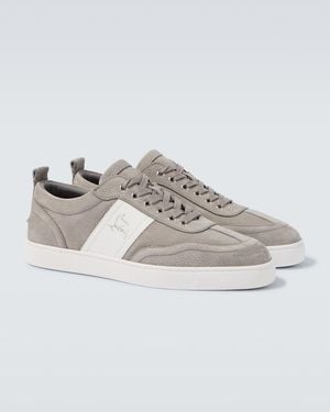 Christian Louboutin Retero Leather Trainers - Grey