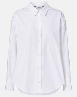 Max Mara Adele Cotton Poplin Shirt - White