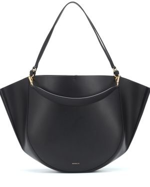 Wandler Tote Aus Glattleder "mia" - Schwarz