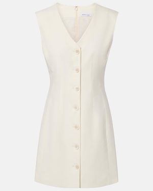 Veronica Beard Devlin Cotton-Blend Twill Minidress - Natural
