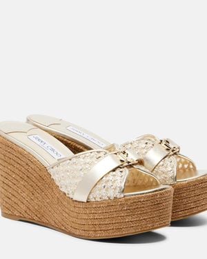 Jimmy Choo Sandali Espadrillas Leda - Neutro
