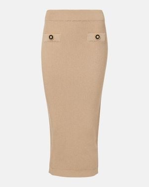 Balmain Pencil Skirt - Brown