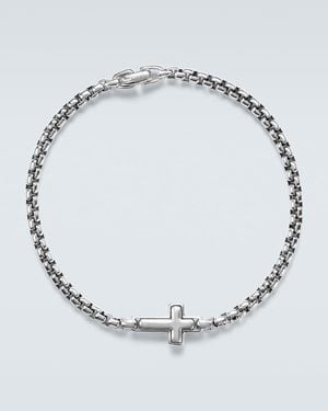 David Yurman Bracciale Cross Station - Metallizzato