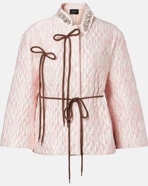 Simone Rocha Verzierte Steppjacke - Pink