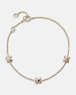 STONE AND STRAND Golden Kisses 14Kt Chain Bracelet - Metallic