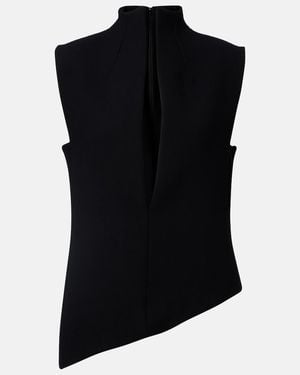 KHAITE Von Asymmetric Top - Black