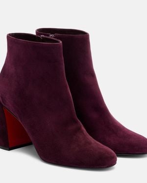 Christian Louboutin Jane Heeled Boots 85 - Purple