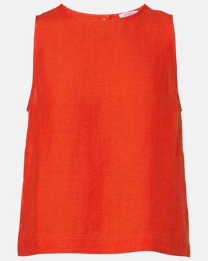 Eres Ravie Linen Top - Red
