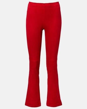 Stouls Jp Twenty Slim Suede Pants - Red