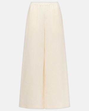 Eres Select Linen Wide-Leg Pants - Natural