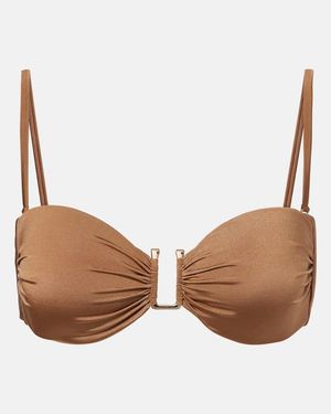 Max Mara Acacia Bandeau Bikini Top - Brown