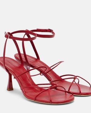 Christopher Esber Blaze Leather Sandals - Red