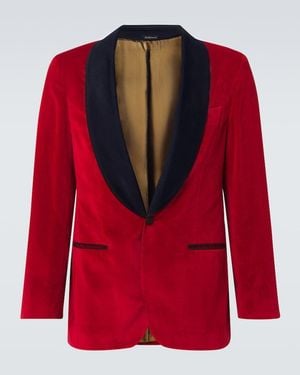 Rubinacci Cotton Blazer - Red
