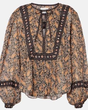 Isabel Marant Floral Paisley Pattern Blouse - Brown