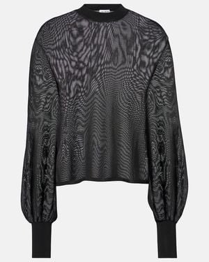 Alaïa Lame Jumper - Black