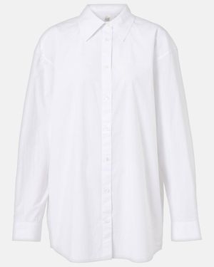 TOTEME Cotton Poplin Shirt - White