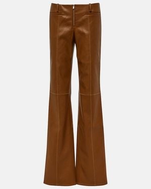 AYA MUSE Cida Low-Rise Straight Trousers - Brown
