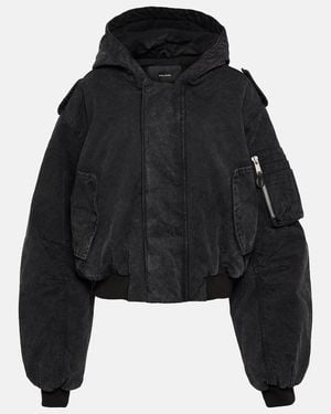 Entire studios Bomberjacke W2 aus Denim - Schwarz